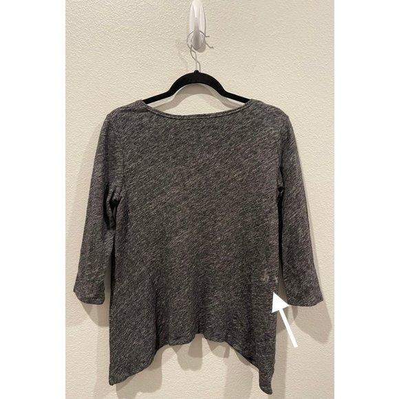EILEEN FISHER Asymmetrical Grey Sweater - Picture 3 of 4
